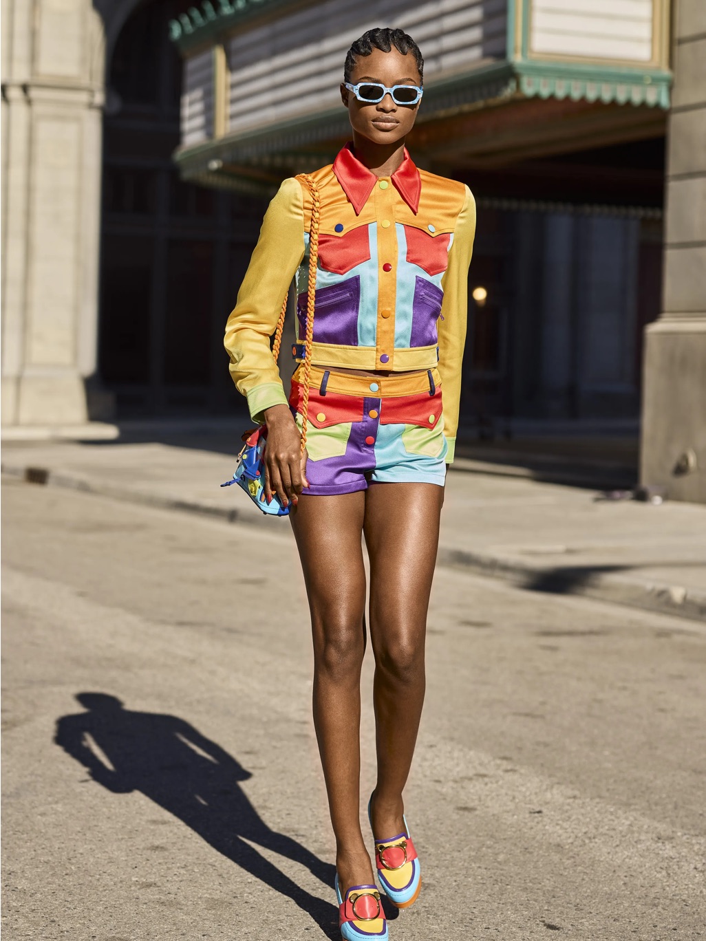 Moschino Resort 2022 Color Block Set Shorts Jeremy Scott